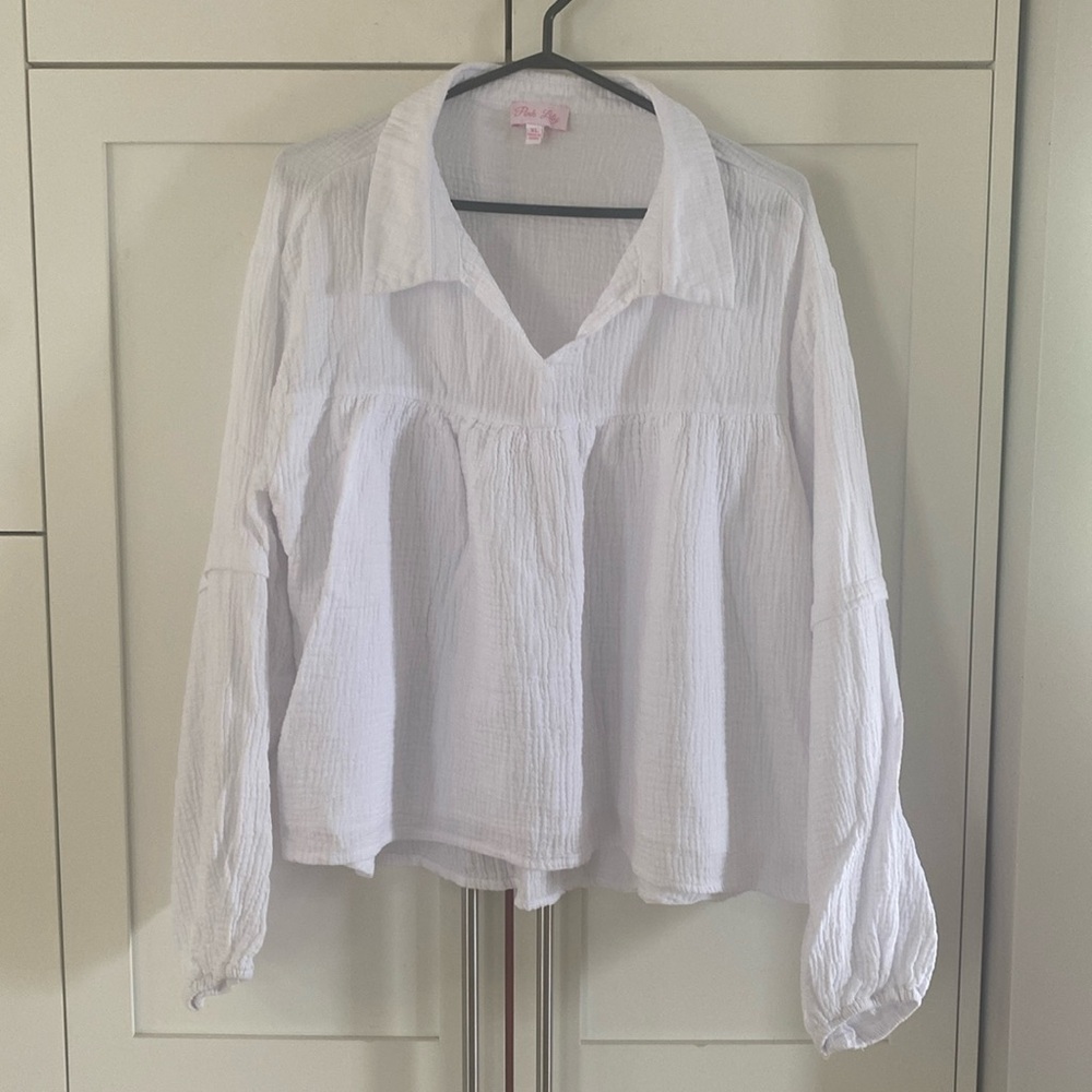 Pink Lily 100% Cotton Top